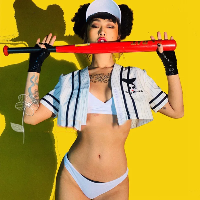 

Nightclub Bar Party Costume Female Singer Sexy Mini Jacket Bikini Suit DJ DS Stage Performance Costume Women Sportswear DWY3740