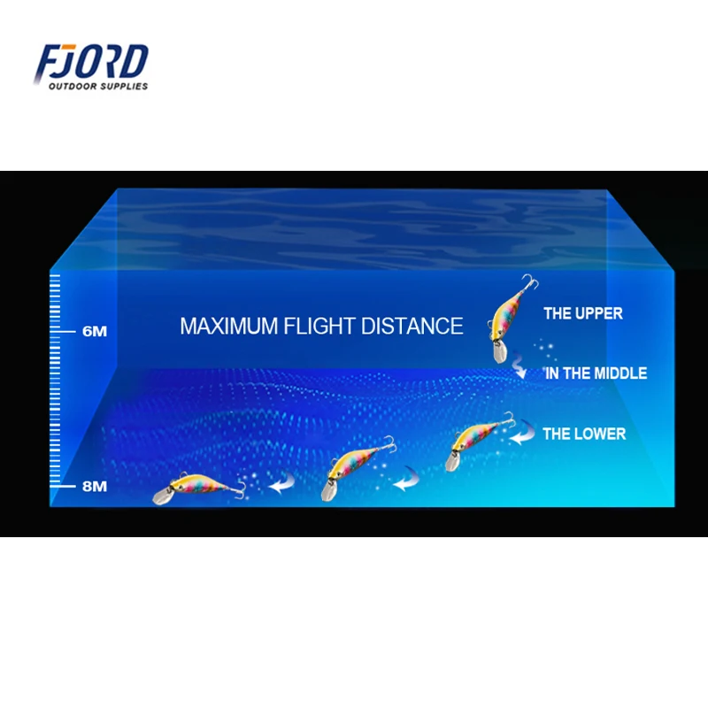 FJORD 130mm 52g Sinking Fishing Lures Fake Sea Crankbait Whopper Plopper Artificial Mid-water Bait Summer Ocean Fishing Supplies