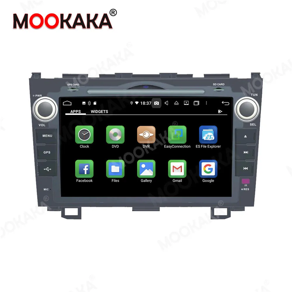 Carplay 64 Android10.0 الملاحة لهوندا crv 2006-2011 أوتوستريو سماعة الرأس مشغل وسائط متعددة راديو السيارة مسجل شرائط px5/px6