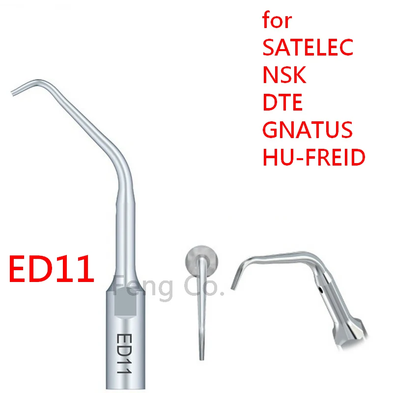 

ED11 Dental Ultrasonic Scaler Tips Scaling Endo Perio Fit SATELEC NSK DTE GNATUS HU-FREIDY Handpiece Dentist Teeth Whitening