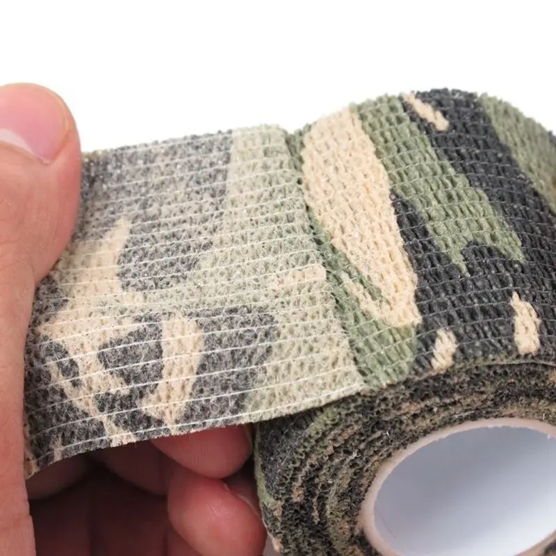 4.5m Self-Adhesive Camouflage Stretch Bandage Non-Woven Protective Tape L43E