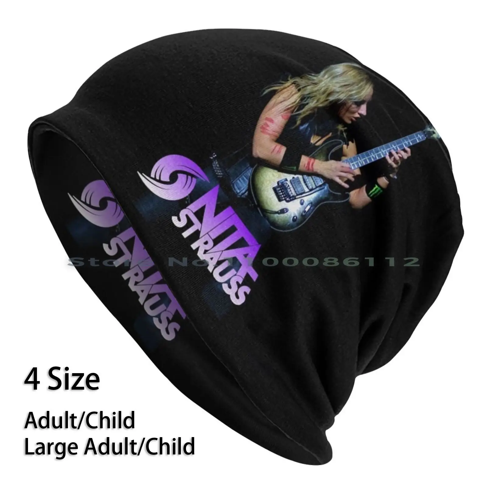 Nita Strauss Beanies Knit Hat Nita Strauss Alice Cooper Band Music Live Guitar Brimless Knitted Hat Skullcap Gift Casual