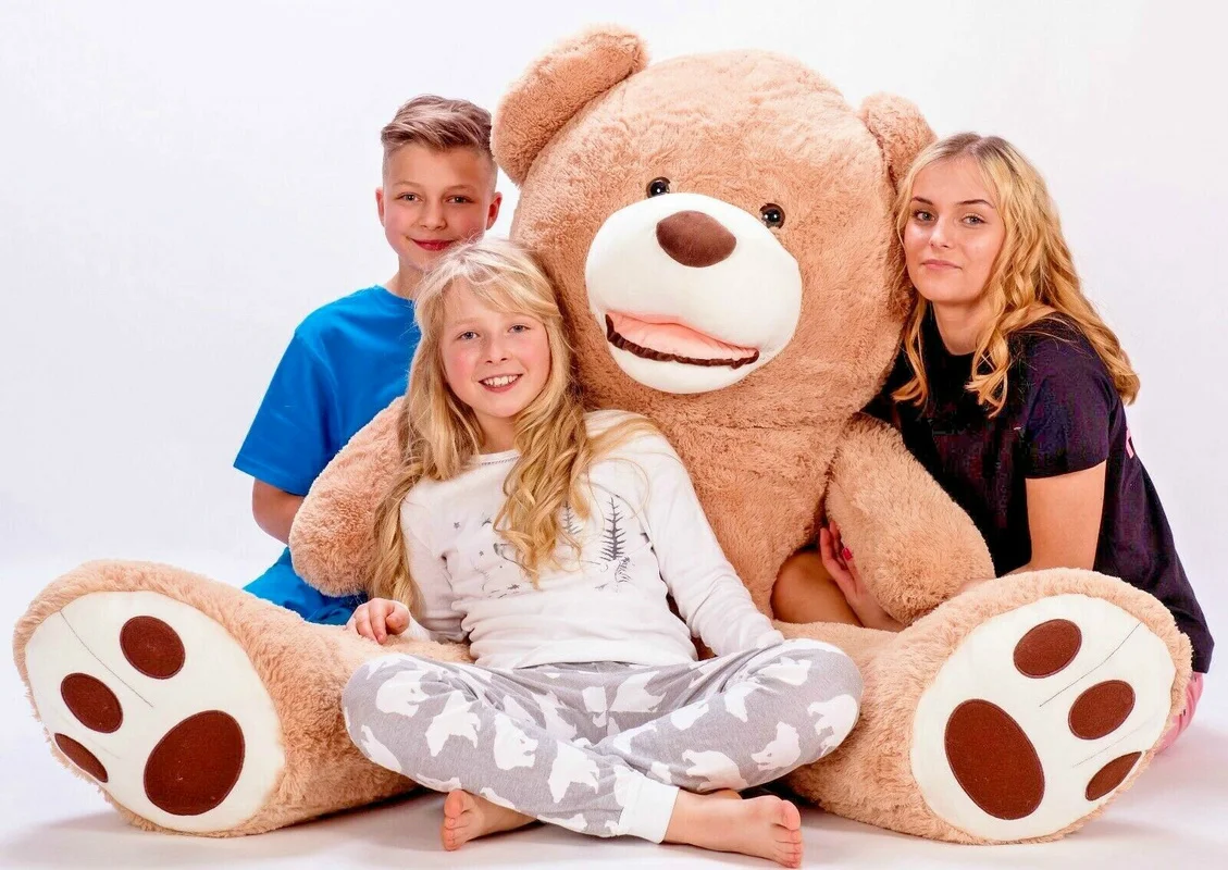 

Stuffed Animals Giant Teddy Bear Large 100-160 Cm Light Brown Plush Toy Soft and Cute Stuffed Teddy Bear