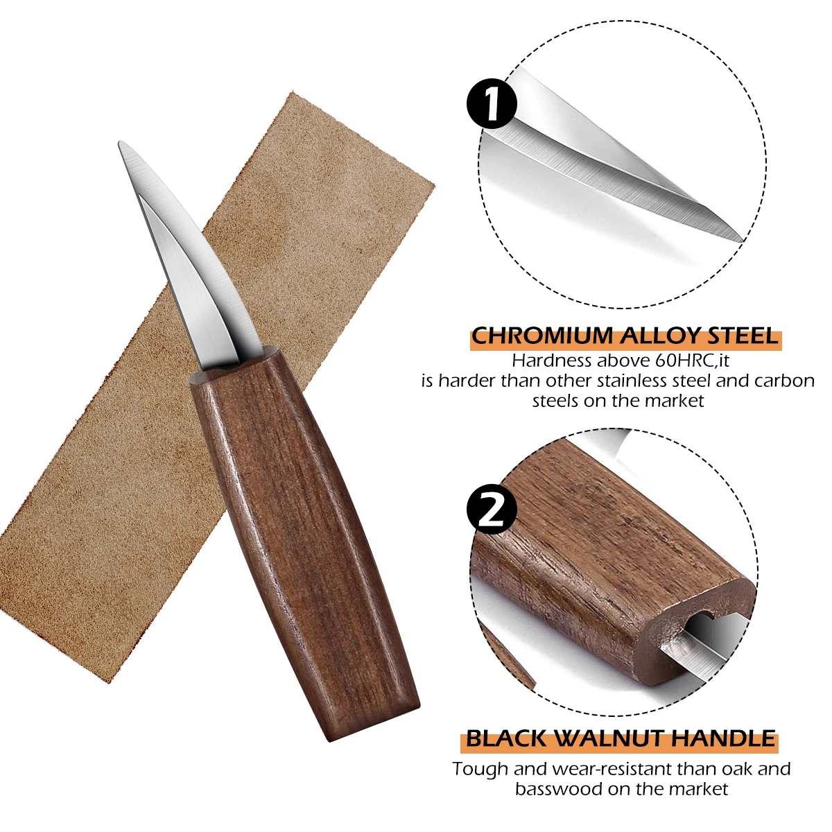 DIY Hand Wood Carving Chisel Carving Knife Woodcut Tools Woodcarving Cutter Knives Peeling Woodworking Spoon Hand Tools Worker