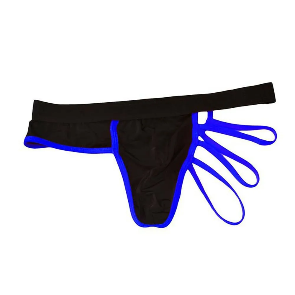 Tanga de bikini de seda de hielo para hombre, ropa interior de cintura baja, tiras translúcidas, bragas para glúteos, Negro, Rojo, rosa, verde, azul, ZJH0936