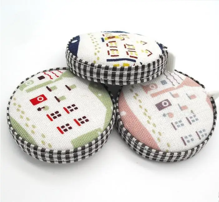 

120pcs 150cm/60inch Tape Measure Portable Retractable Ruler Fabric Covered Measuring Tape Sewing Tools Creative Gifts SN714