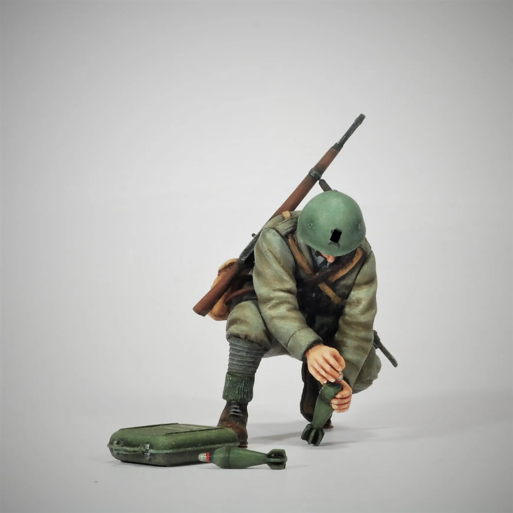 1/35 Resin Model Figure GK，Including mortars , Unassembled and unpainted kit