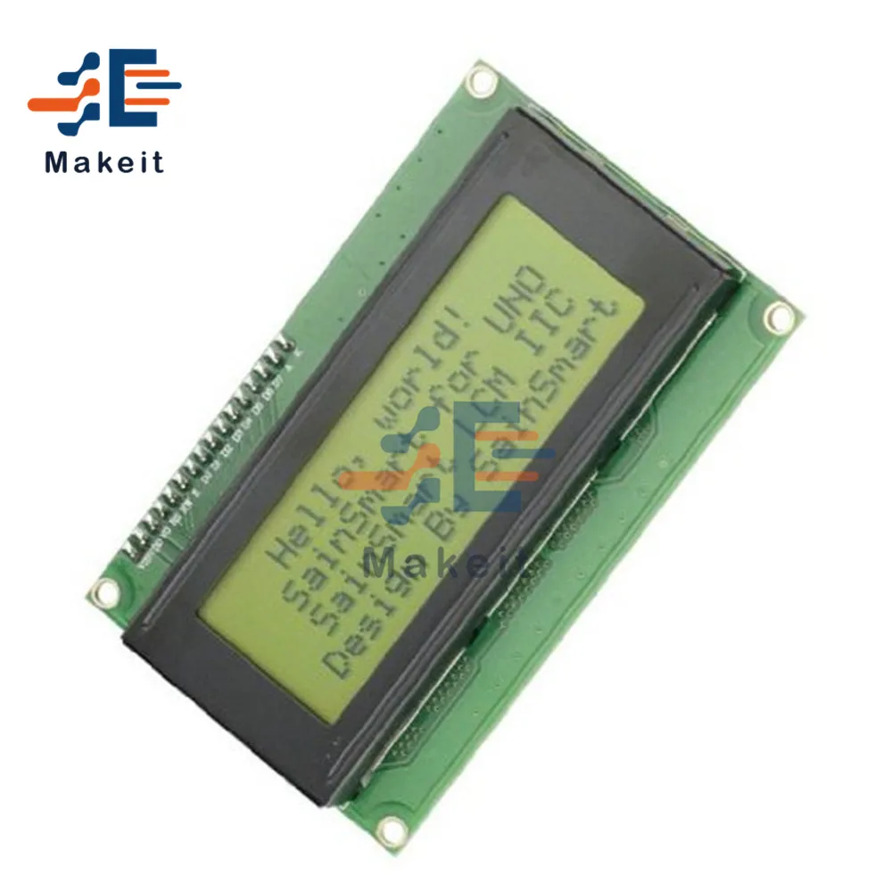 LCD Board 2004 20*4 20X4 Blue Yellow LCD Screen Display Module 3.3V 5V High Precision Display Black White Character for Arduino