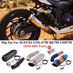 Slip On For SUZUKI GSX-S750 GSX S750 GSX-S 750 BK750 GSR750 Motorcycle Exhaust Silencer Modify Mid Link Pipe Muffler DB Killer