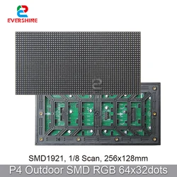 Panel Matrix P4 Outdoor RGB Full Color Smd1921 256x128mm 64x32Dots 1/8s Led Display Screen Module