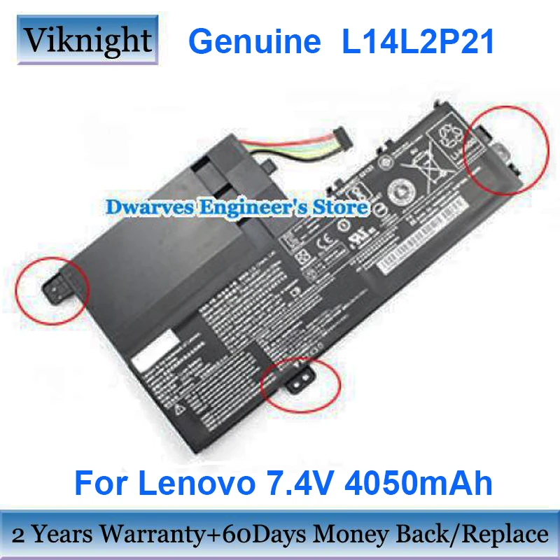 

Genuine L14L2P21 7.4V 4050mAh Laptop Battery For Lenovo Yoga 500 S41 IdeaPad 720 80X4 L14M2P21 SB10W67230 SB10W67230 5B10Q39204