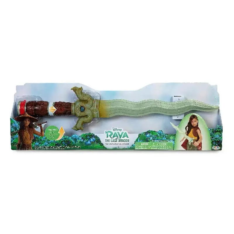 Hot Disney Anime Raya And The Last Dragon Movie Raya Glowing Dragon Sword Collection Model For Children'S Toy Gifts