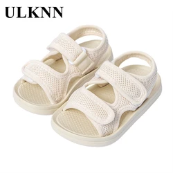 ULKNN Kinderschoenen Jongen Mode Ademende Baby Sandalen Zomer 2025, Nieuwe Witte Cool Slippers Sandalen 14-23