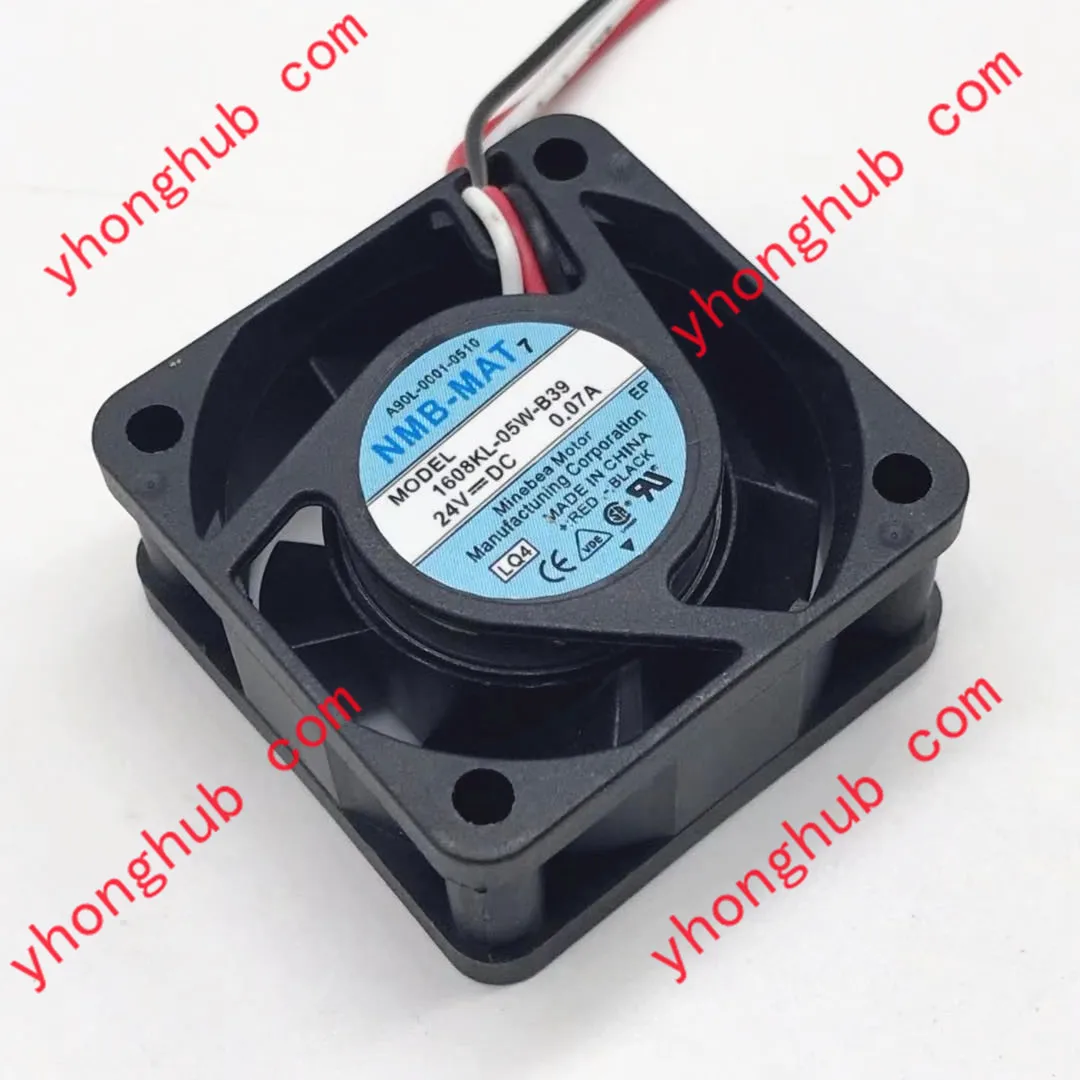 

NMB-MAT 1608KL-05W-B39 LQ4 DC 24V 0.08A 40x40x20mm Server Cooling Fan