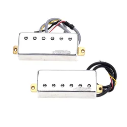 Wilkinson M Series Ceramic Mini Humbuckers Electric Guitar Neck and Bridge Pickups Set for Les Paul/ Fire-bird , Chrome