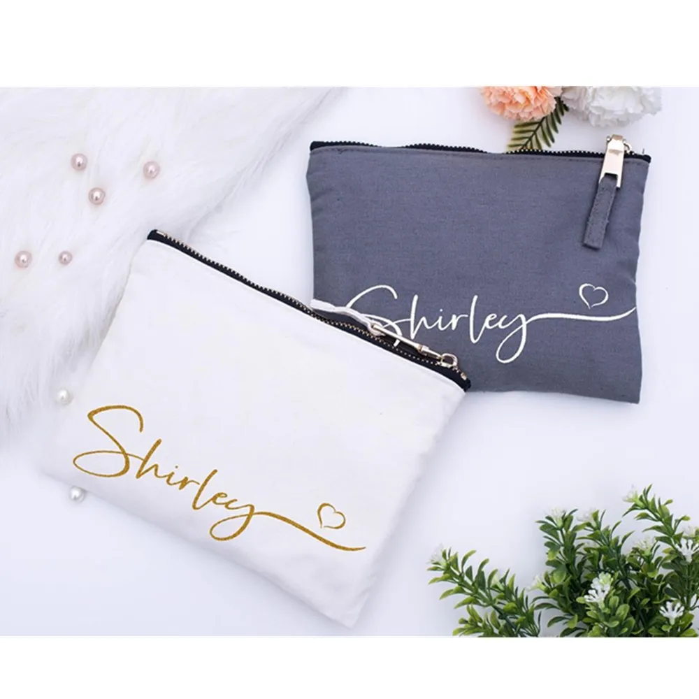 

Personalized Bridesmaid Make Up Bag Custom Bridesmaid Gift Idea Cosmetic Bag Birthday Gift Bag for Mom Wedding Gift Makeup Bag