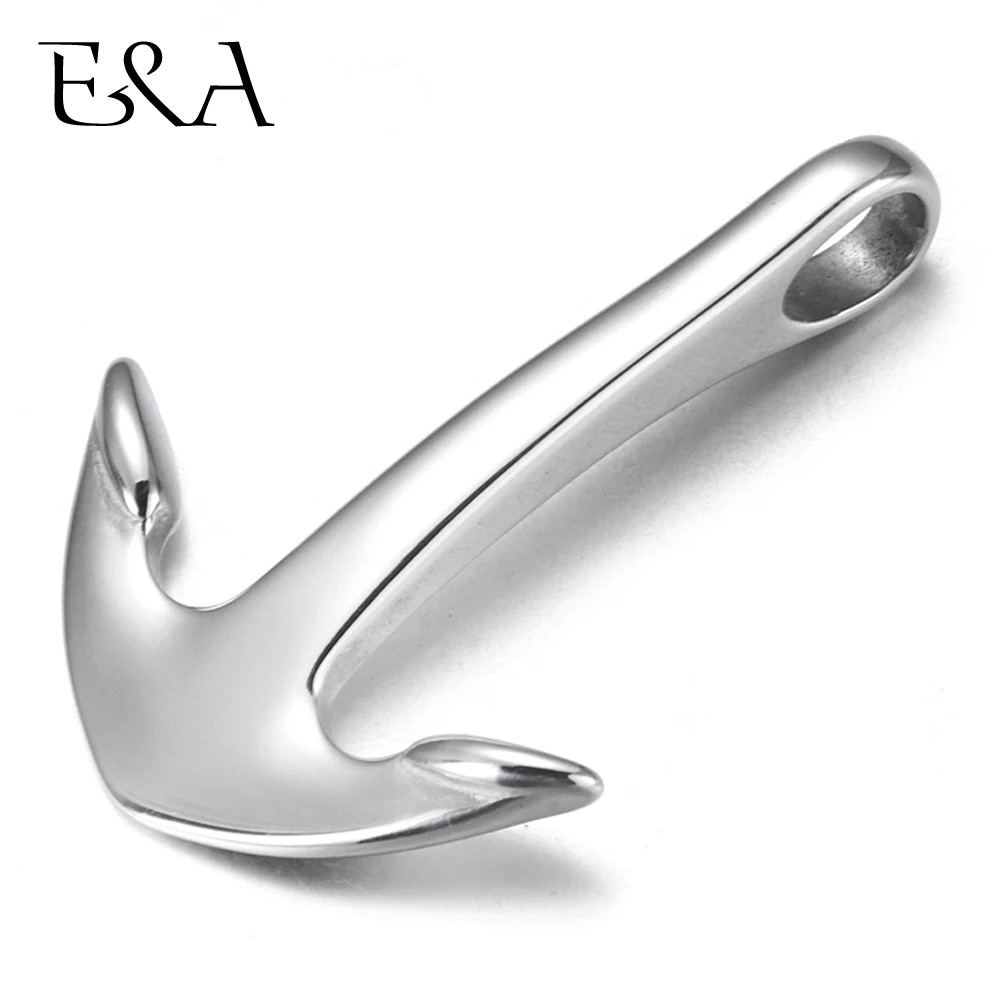 Stainless Steel Anchor Clasp Hook 5mm Hole Mirror Polishing for DIY Bracelet Parts Connectors Jewelry Making Accessories