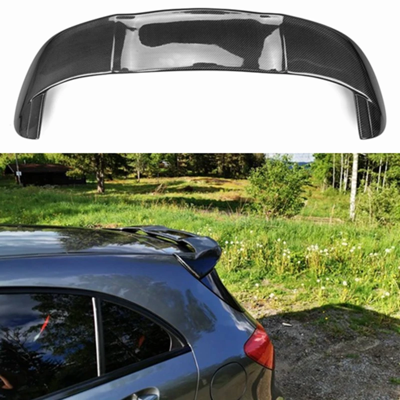 For Mercedes-Benz A-Class W176 A160 A180 A200 A250 A45 AMG Hatchback 2013-2018 P style Carbon Fiber Spoiler Tail Box Cover