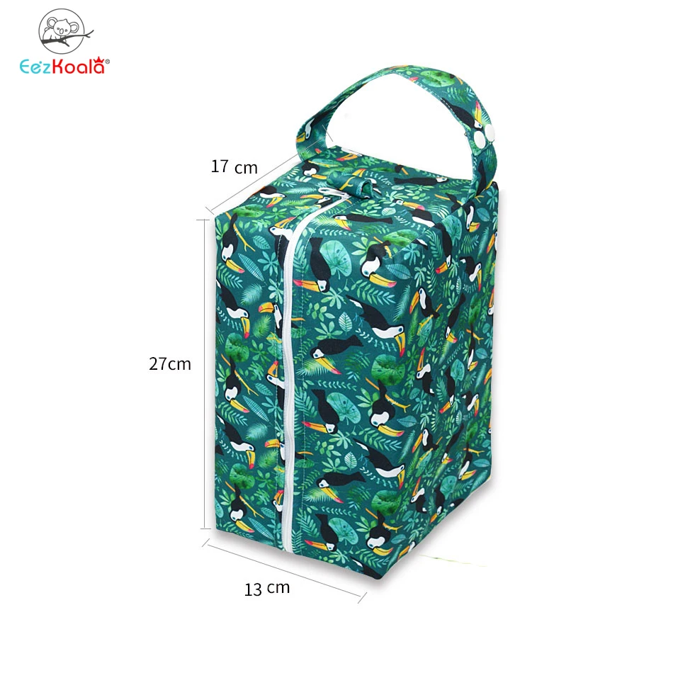 EezKoala 2pcs Panno Pannolino Bagnato Bag Lavabile Pannolino Del Panno Pod Sacchetto Ad Alta Capacità Sacchetto Del Pannolino Del Bambino