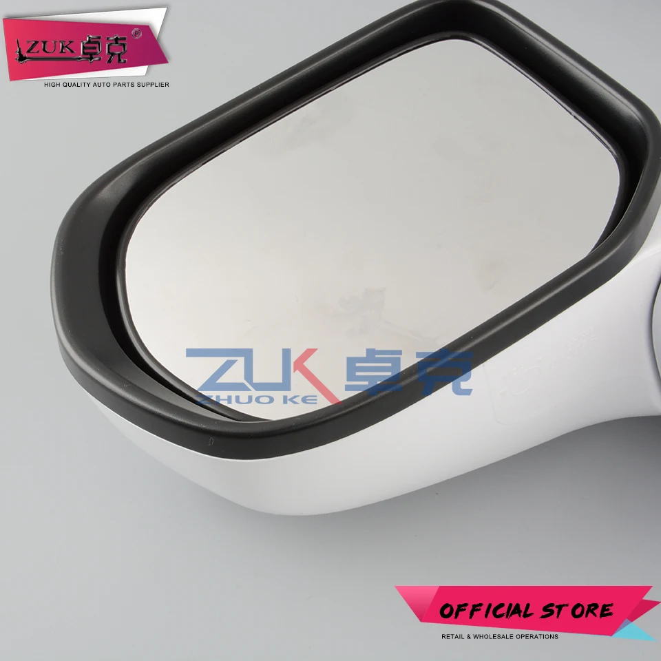 ZUK Left Right 3-PINS Exterior Rearview Side Mirror Assy Without LED Turn Signal Light For HONDA CIVIC 2006-2011 FA1 FD1 FD2