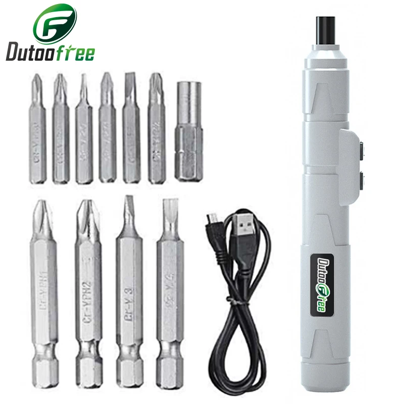 3.6V Cordless Electric Screwdriver Rechargeable 250r/min Lithium Battery Mini Drill Power Tools Set Household Maintenance Repair