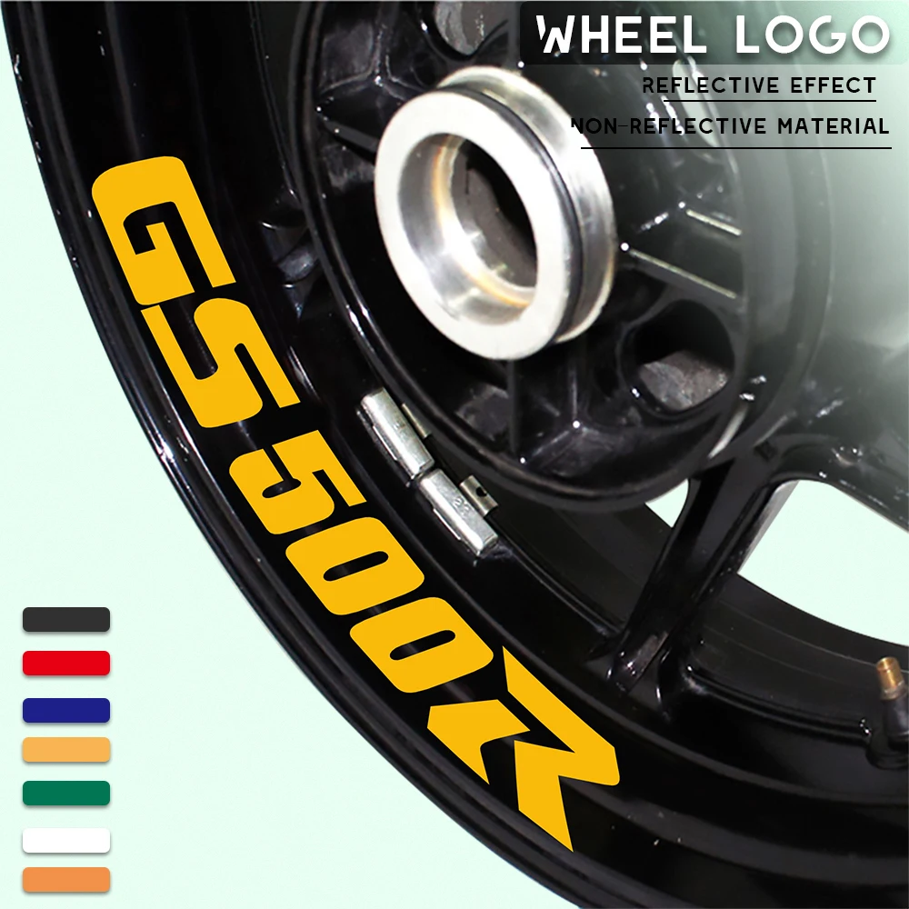 

Motorcycle wheel stickers decorative decals reflective waterproof trend frame decals for SUZUKI GS500R gs 500r