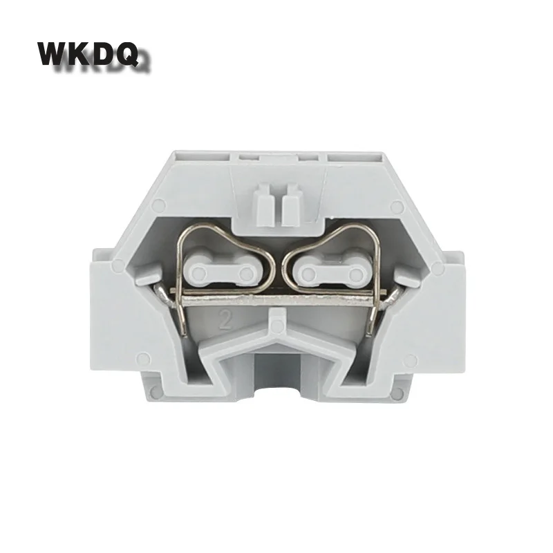 Conector de cable para montaje en jaula de resorte, Mini conector de 2 conductores, 260 mm² 301 1,5, bloque de terminales de carril Din, 206-301, 10 Uds.