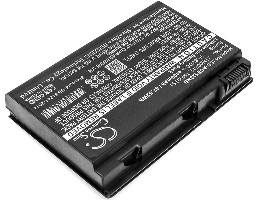 cameron sino battery for Acer Extensa 5120, Extensa 5210, Extensa 5210-300508, Extensa 5220, Extensa 5220-051G08Mi,