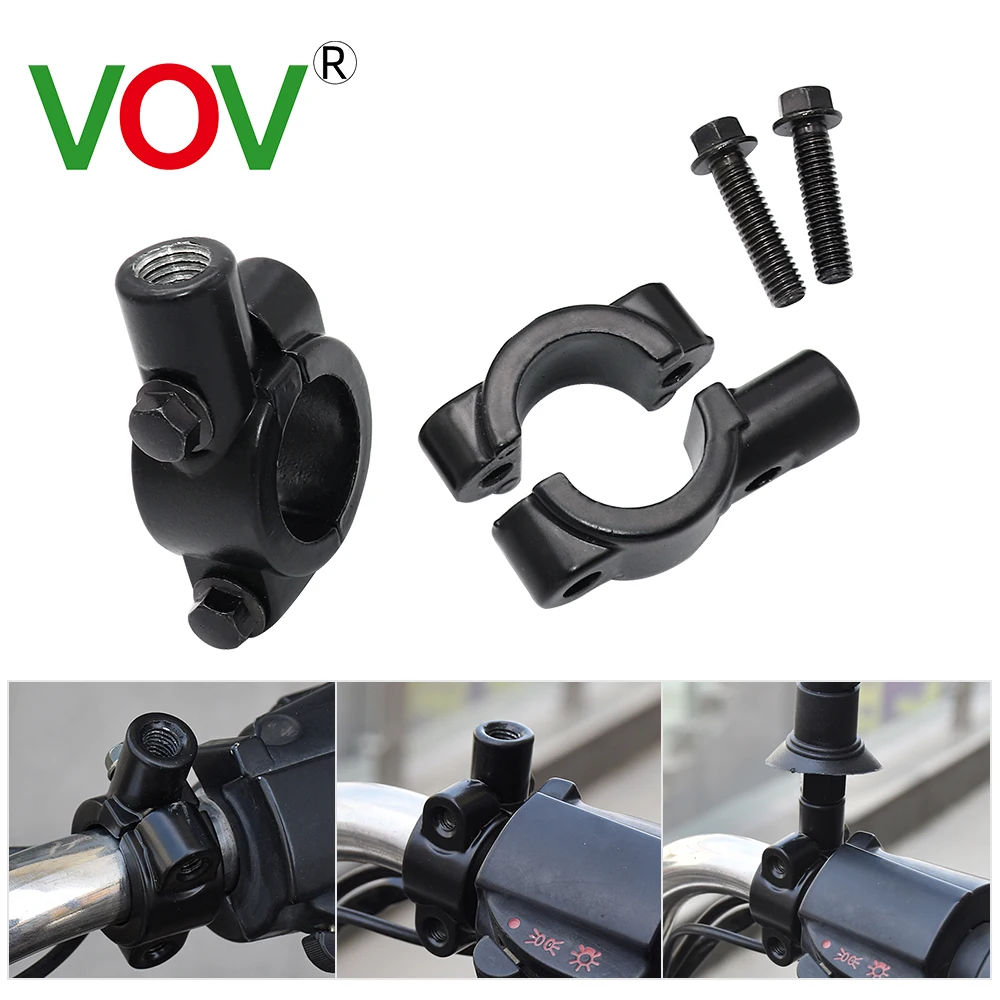 

General Purpose 22mm Motorcycle Handlebar Mirror Bracket Mounting Bracket Clamp Car Accessories Factory Direct