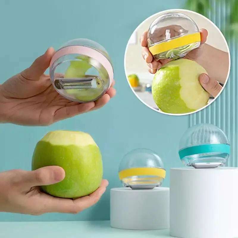 

Portable Muti-functional Fruit Peeler Kitchen Peeling Knife Home Accessories Peelers Quick Fruit Vegetables Skinner Round Ball