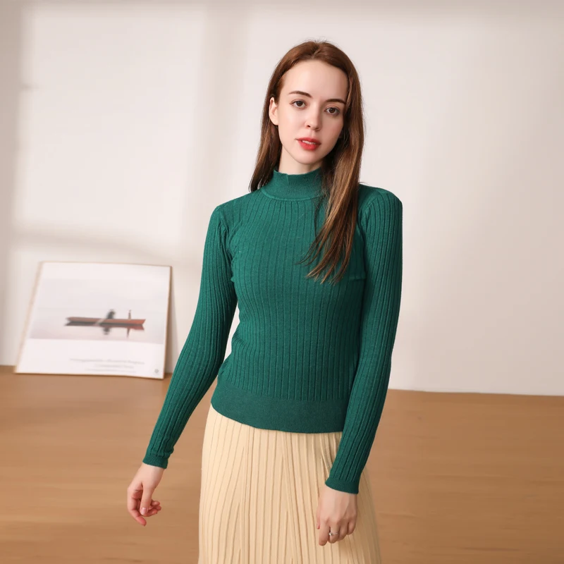 Cropped Korean Fashion Blouses Clothing Style Tops Pullover Long Sleeve Top 2024 Basic Female Clothes Outerwear Knitted Ladies