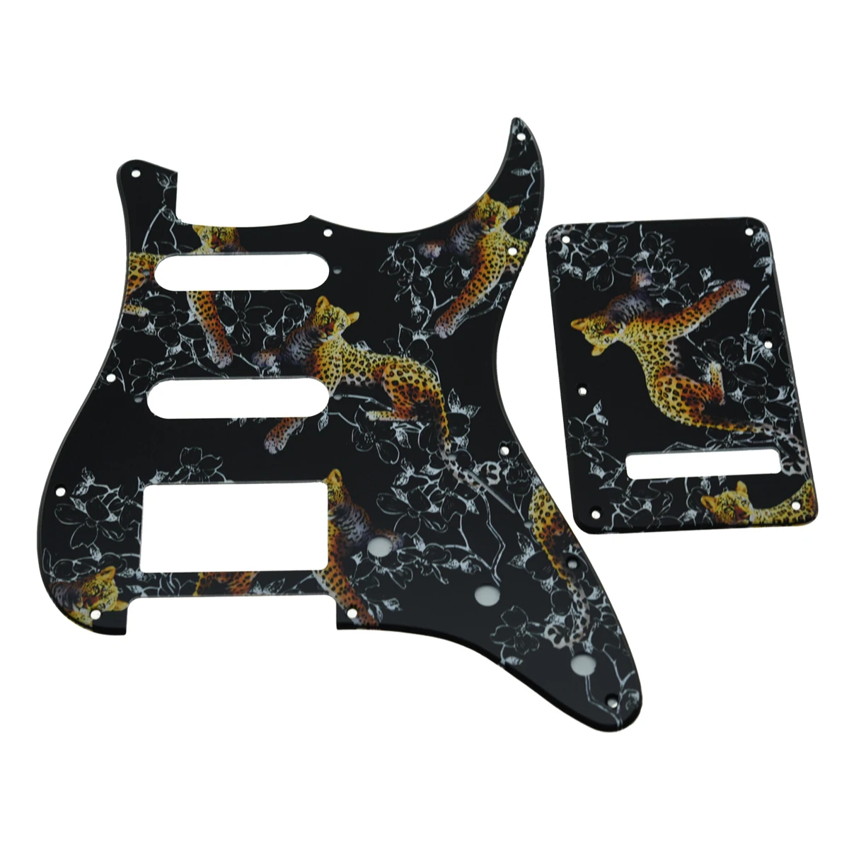 KAISH Various colors 3D Printed Plastic ST Style Pickguard 11 Hole HSS Guitar Pickguard Scratch Plate,Trem Cover, Screws