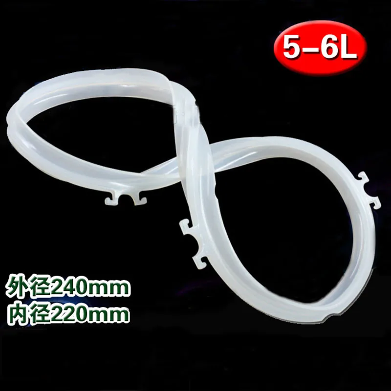 Anello di tenuta per pentola a pressione elettrica 5-6L Anello di gomma per pentola a pressione elettrica Accessori grembiule Guarnizione in gomma striscia di tenuta