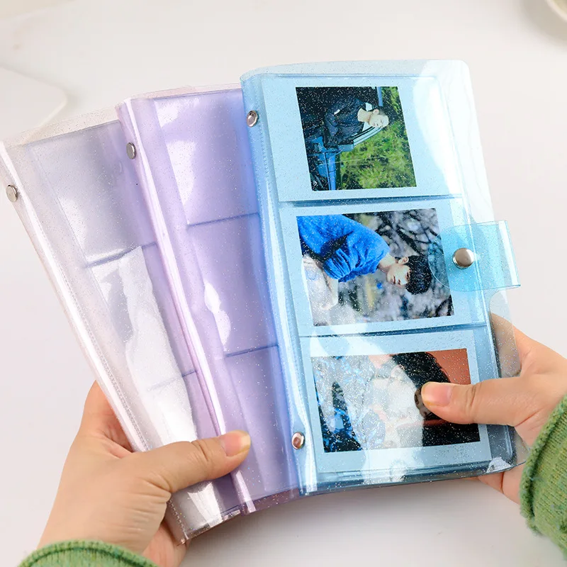 72 Pockets PVC Portable Photo Album Jelly Color Album for Mini Instax & Name Card 7s 8 25 50s Album de Photos