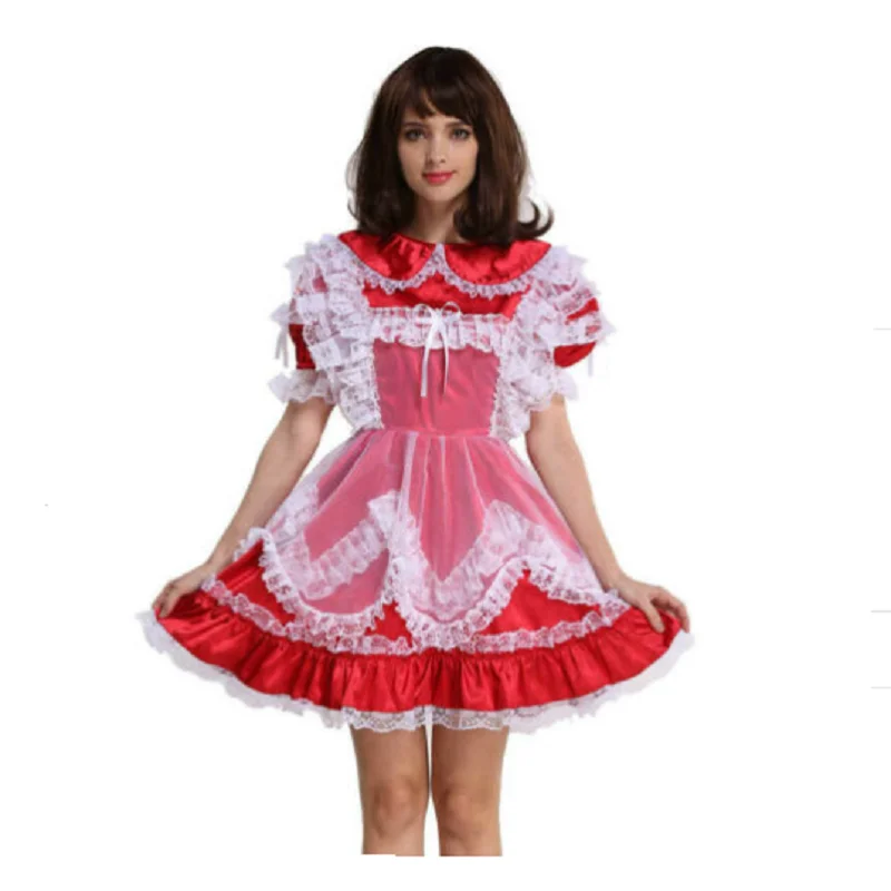 

Розовое шелковое платье в готическом стиле