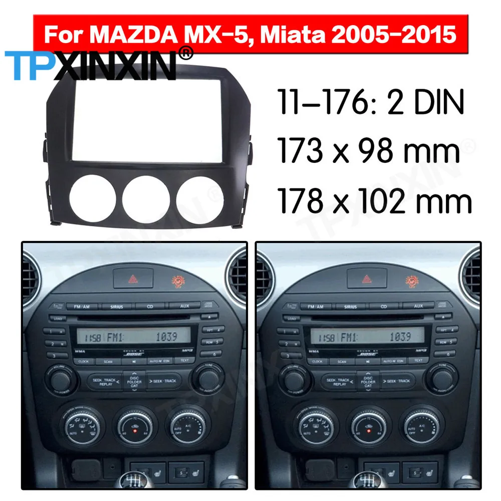 

2 DIN Car DVD Player Frame For Mazda MX-5 2005 2006 2007 2008 2009 2010-2015 Auto Radio Multimedia Navigation Fitting Fascia