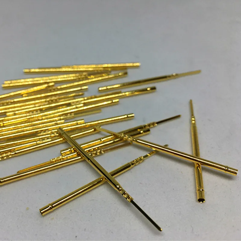 100 Cái/gói Kiểm Nghiệm R100-2W Thon Gọn Đồng Ống Mùa Xuân Kiểm Nghiệm Điện Chiều Dài Kim 38.78Mm Đường Kính 1.67Mm công Cụ Test