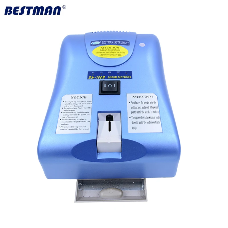 Bestman Syringe Needle Destroyer Disposable Needle Burner Melt Syringe Needles melt the needle instantly BD-300B