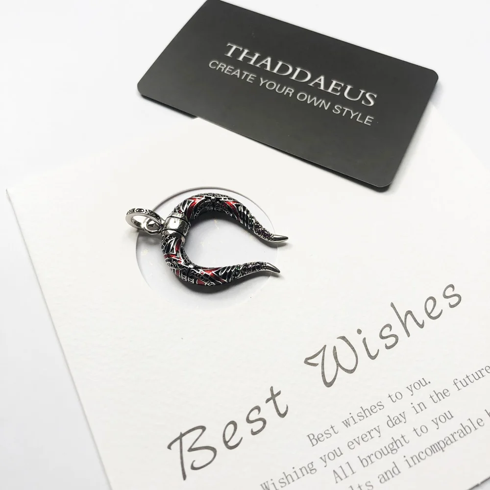 Pendant Chinese Dragon Horns Fashion Jewelry Europe Style 925 Sterling Silver Accessories Gift For Women & Men