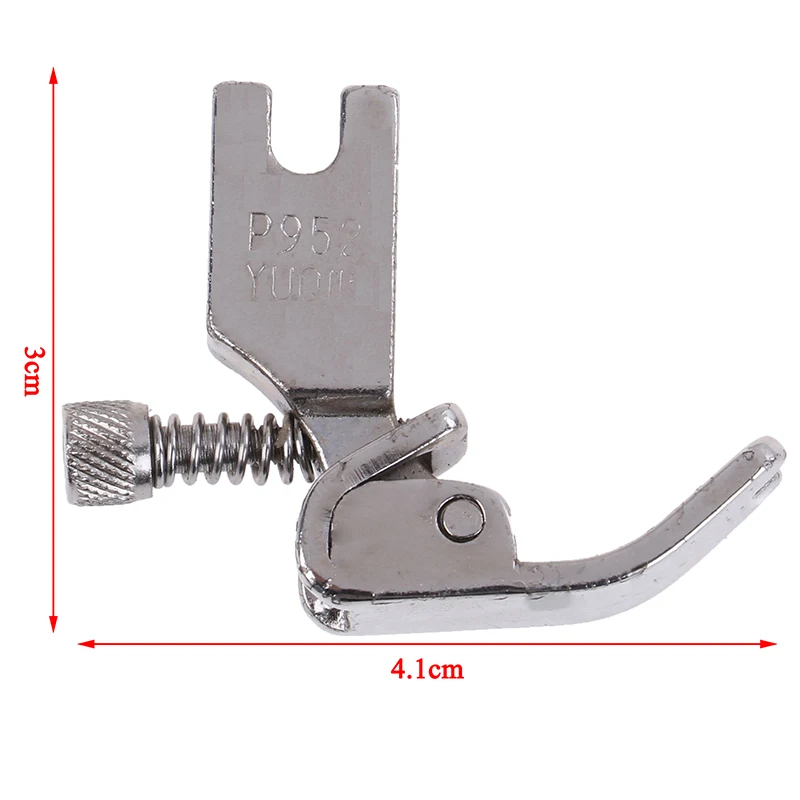 1PCS P952 Adjustable For Flat Wagon Steel Closing Wrinkled Folds Foot Industrial Sewing Machine Presser Foot/Feet With Screw