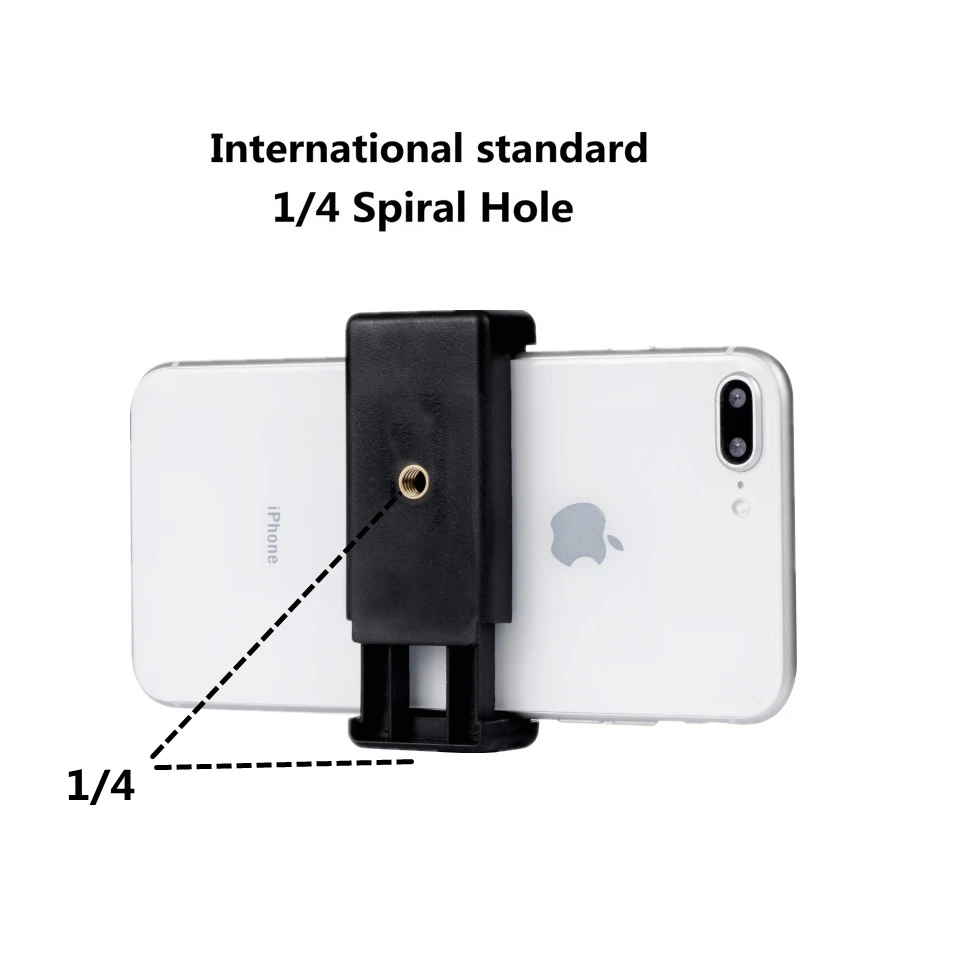 Universal Moblie Telefon Clip Halterung Halter Halterung 1/4 Schraube Heißer Schuh Telefon Clip Stativ Einbeinstativ Stehen Für Smartphone kamera
