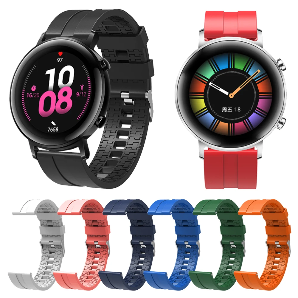 GT2 46mm Band for HUAWEI WATCH GT 2 42mm Classic / Sport Edition Watchband GT Active HONOR Magic Silicone Wrist Strap Bracelet