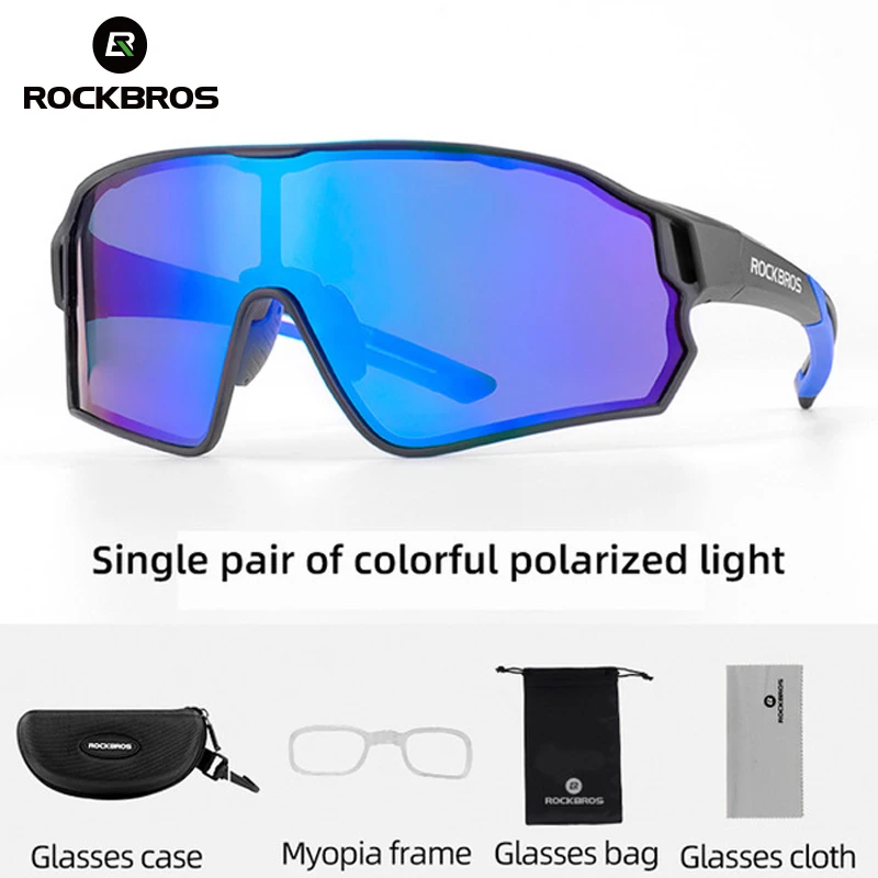 ROCKBROS Cycling Polarized Glasses MTB Road Bike Polarized Sunglasses Bicycle Eyewear  Cycling Glasses Bicycle Goggles Eyewear