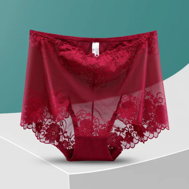 Lingerie sexy en maille creuse pour femmes, sous-vêtements pour femmes, culottes pilotes, slips sensuels, grande taille