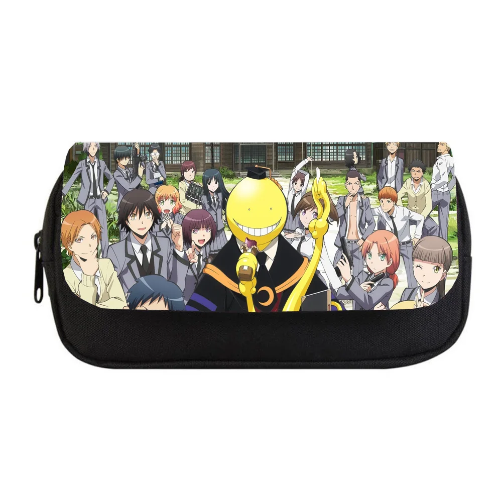 Assassination Classroom teenagers Pencil Case kids Canvas Zipper Detachable Pencil Bag student Pencil Box Women Cosmetic Cases