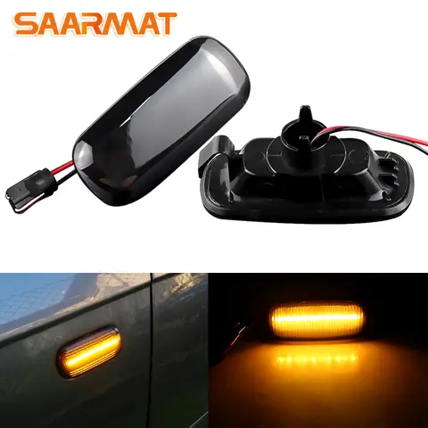 2X 스모크 렌즈 앰버 LED 사이드 마커 방향 지시등, 아우디 A3 S3 8P A4 S4 RS4 B6 B7 A6 S6 RS6 C6 05-08 에 적합