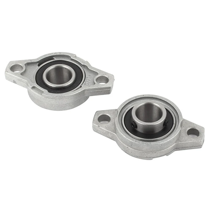 

Promotion! KFL002 FL002 Self Aligning Pillow Block Flange Bearing 15mm 2PCS