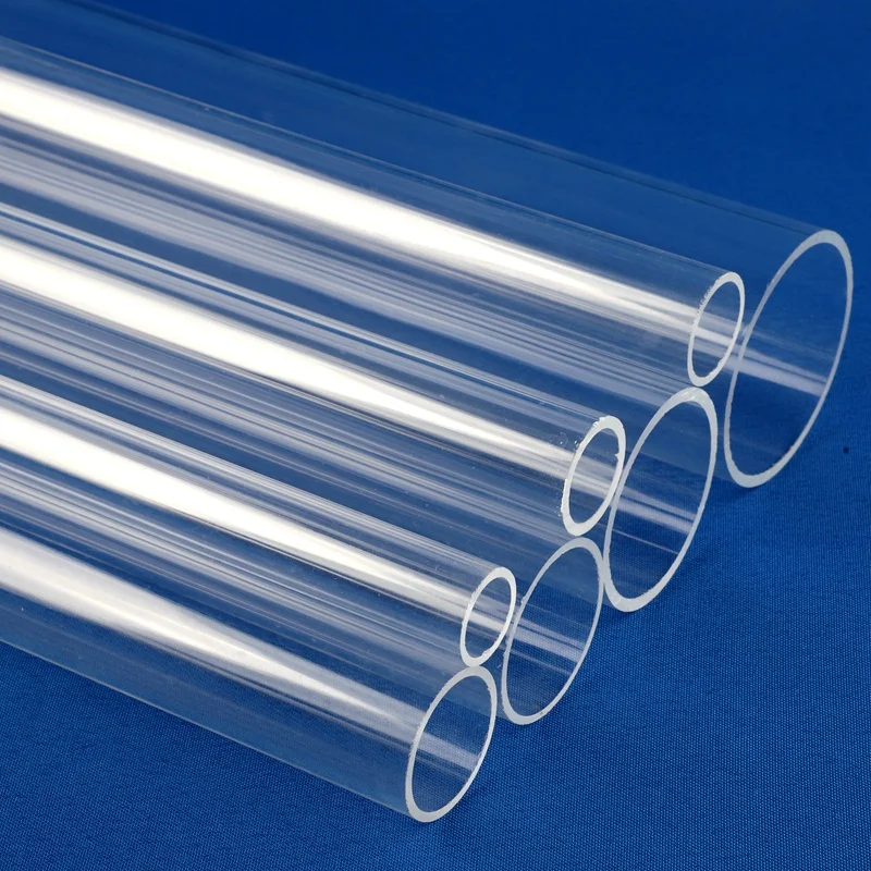 50cm Length Big Size 50-110mm Clear Acrylic Tube Fish Tank Aquarium Supplies Hydroponics Watering Transparent Plexiglass Pipe