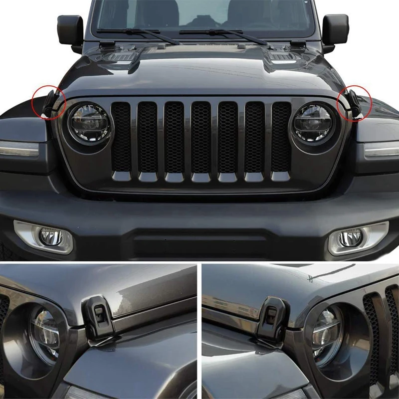 Locking Hood Catch Latches Hood Latch Hood Catch For 2007-2019 Jeep Wrangler Jk Jl