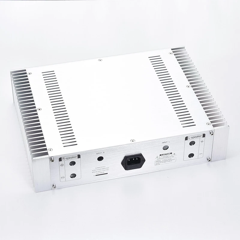 KYYSLB 360*80*268MM Silver Power Amplifier Chassis Shell BZ3608A DIY Box Enclosure All Aluminum Amplifier Case with Heat Sink